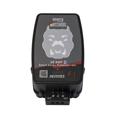 30 Amp Hughes Autoformer Power Watchdog Bluetooth Smart RV Surge Protector with Automatic Shut Off (Emergency Power Off) - Hardwired Version