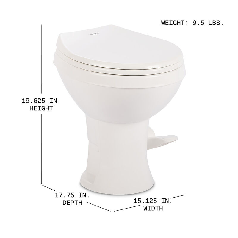 Dometic Model 400 Essential RV Toilet, Standard Height image number 6