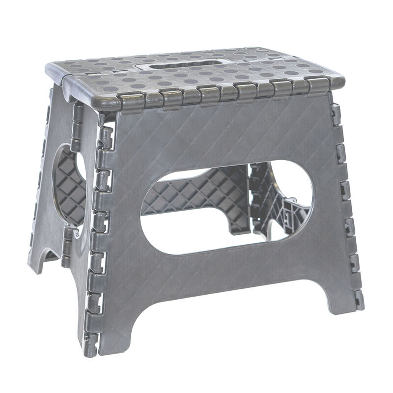 Camper's Choice 10.6" Folding Step Stool - Gray image number 1