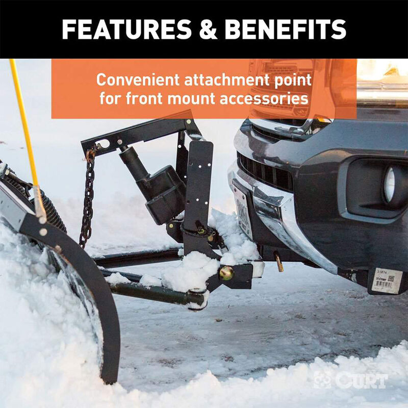 CURT 31091 2" Front Receiver Hitch, Select Chevrolet Silverado, GMC Sierra 2500, 3500 HD image number 7