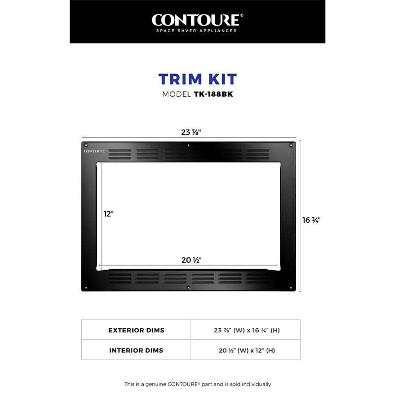 CONTOURE Black Trim Kit for SMART Air Fry and Convection Microwave &ndash; Camping World Exclusive! image number 3
