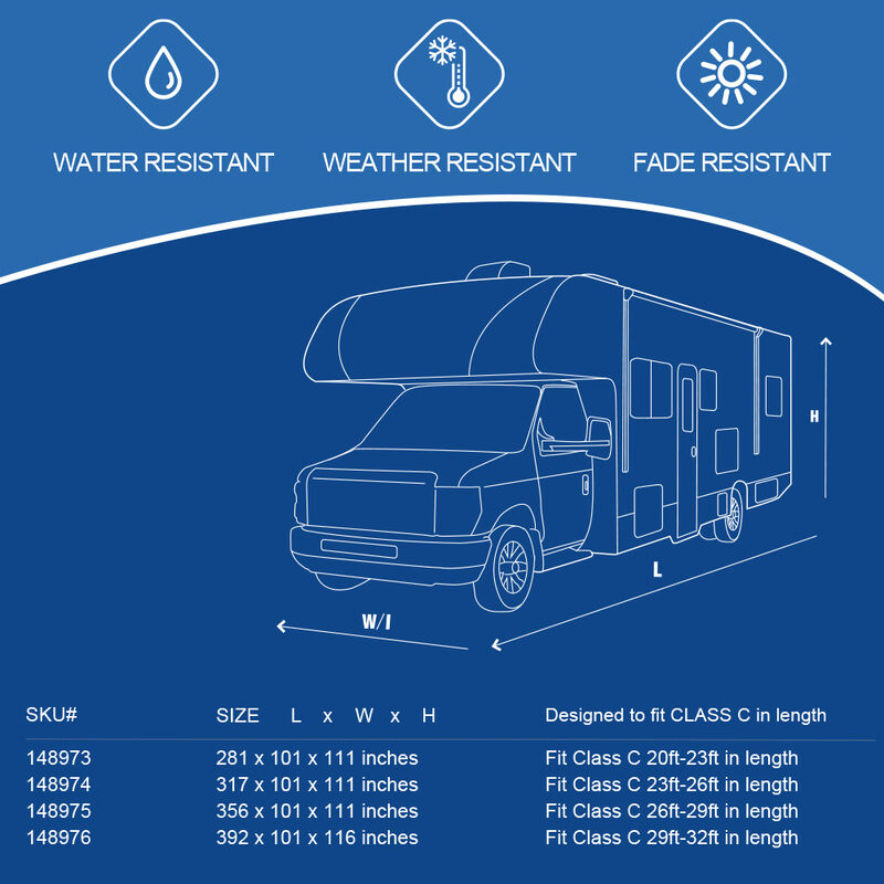 Leader Accessories Class C RV Cover image number 3