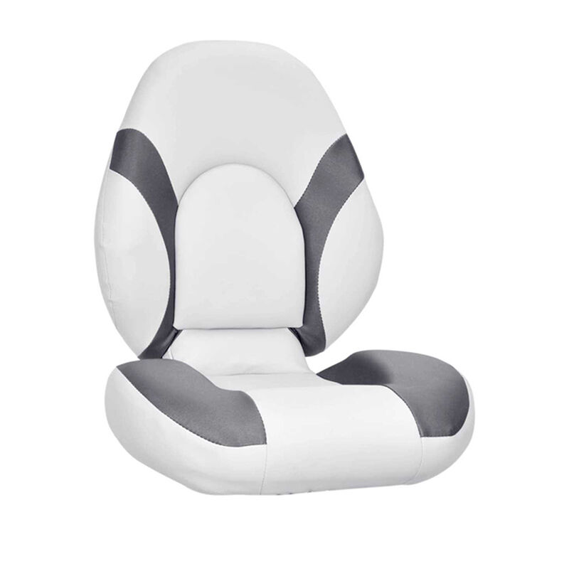 Accent Series Boat Seat - White/Carbon image number 1