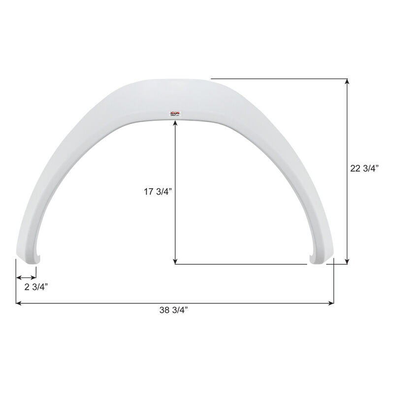 Forest River RV FS7052 Single Axle Fender Skirt, Unpainted image number 2