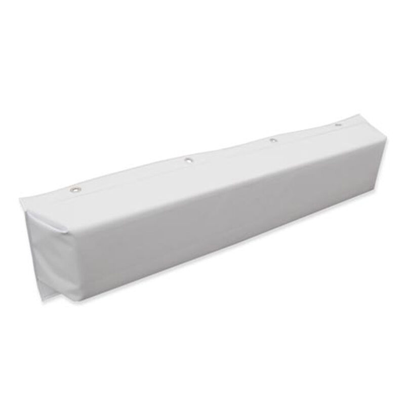 Hull-Saver Vinyl Covered Dock Bumper White 36"L x 8"T x 6"D image number 1
