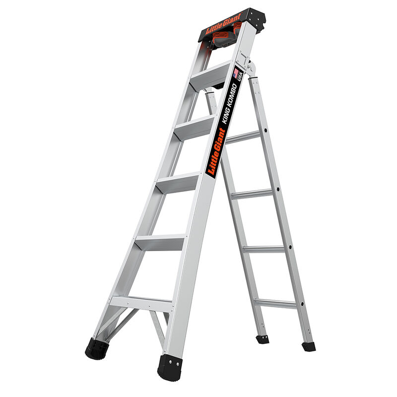 Little Giant Ladders King Kombo Pro Aluminum 6' Ladder image number 1