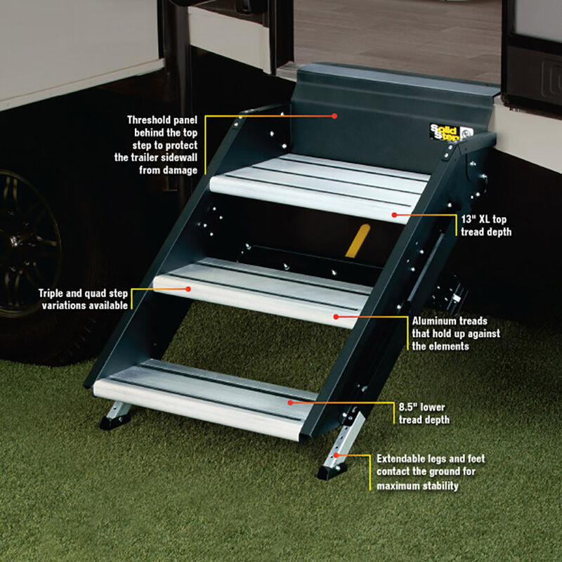Lippert SolidStep 30" RV Entry 3-Step System image number 2