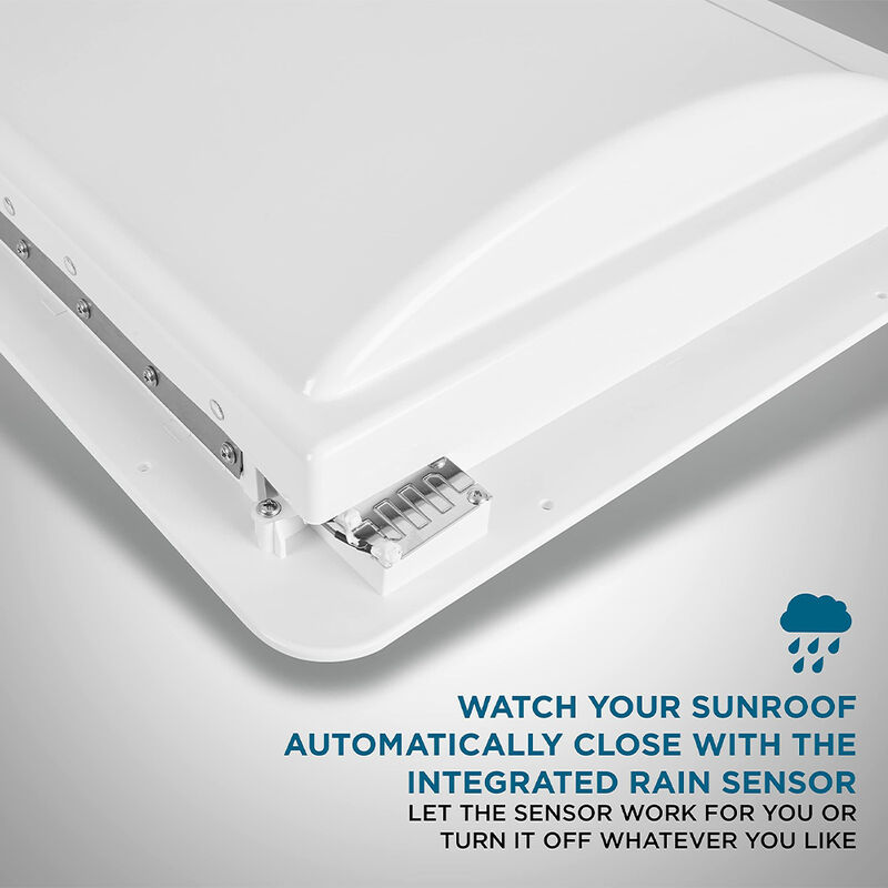 Hike Crew 14" RV Roof Vent Fan with Remote, 10-Speed, White Lid image number 7