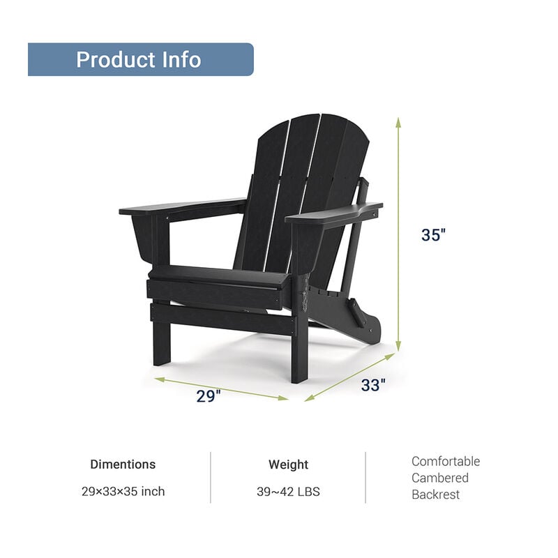 Upland Folding Adirondack Chair image number 6