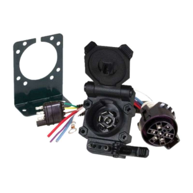 Husky Towing Endurance Multi-Tow 4-Way to 7-Way Blade & 4-Way Flat Connector Adapter image number 1