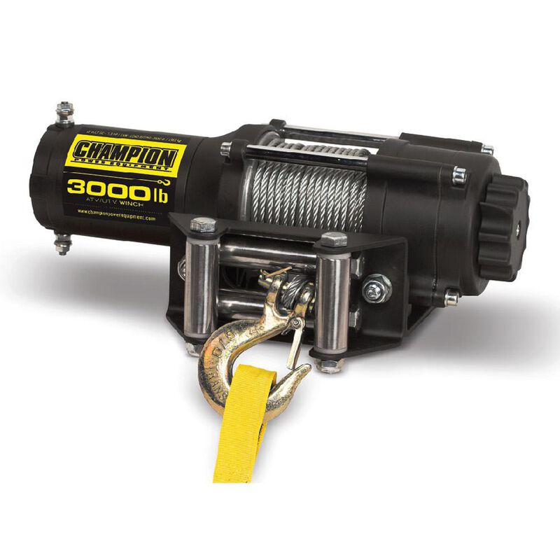 Champion 3,000 lb. ATV and UTV Power Winch image number 1