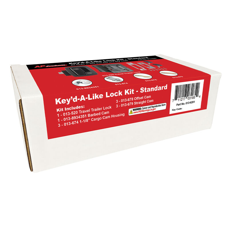 Bauer Standard Keyed-Alike RV Door Lock Kit image number 2