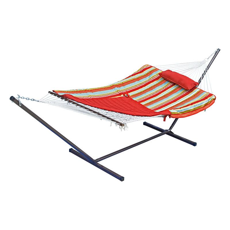 Algoma Rope Hammock, Stand, Pad, and Pillow Combination image number 3