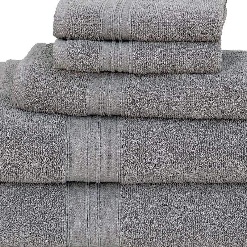Enclave 5-Piece Turkish Cotton Towel Set, Gray image number 2