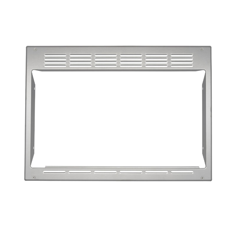 GE Built-In Trim Kit for 0.9 cu. ft. Microwave, Stainless Steel image number 1