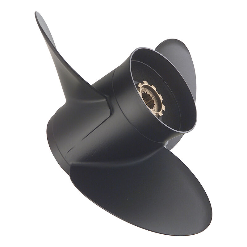 Quicksilver Black Diamond Bravo Two 3-Blade Prop w/Hub / Aluminum 18.25 x 19 RH image number 1