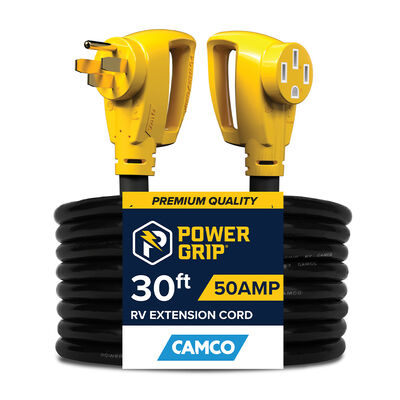 Camco Power Grip Heavy-duty Extension Cord, 30 ft. 50 Amp