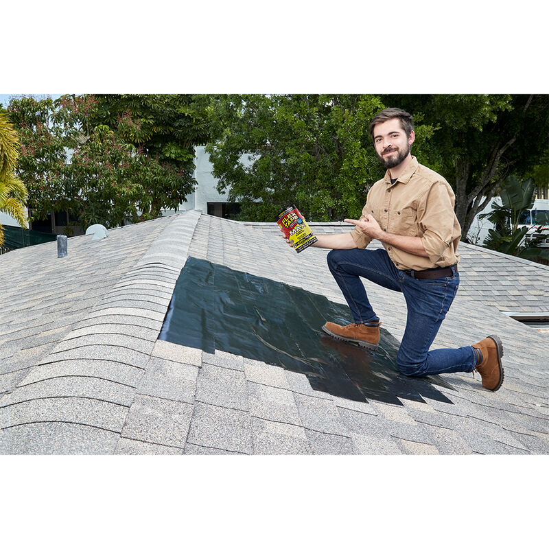 Flex Tape MAX Rubberized Waterproof Tape, 8" x 25' Roll, Black image number 9