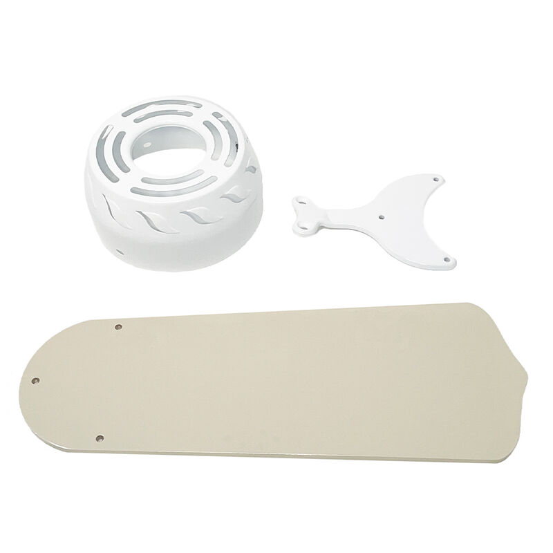 Trusty Products 36" RV 12V Ceiling Fan with Remote Control, White/Almond image number 1