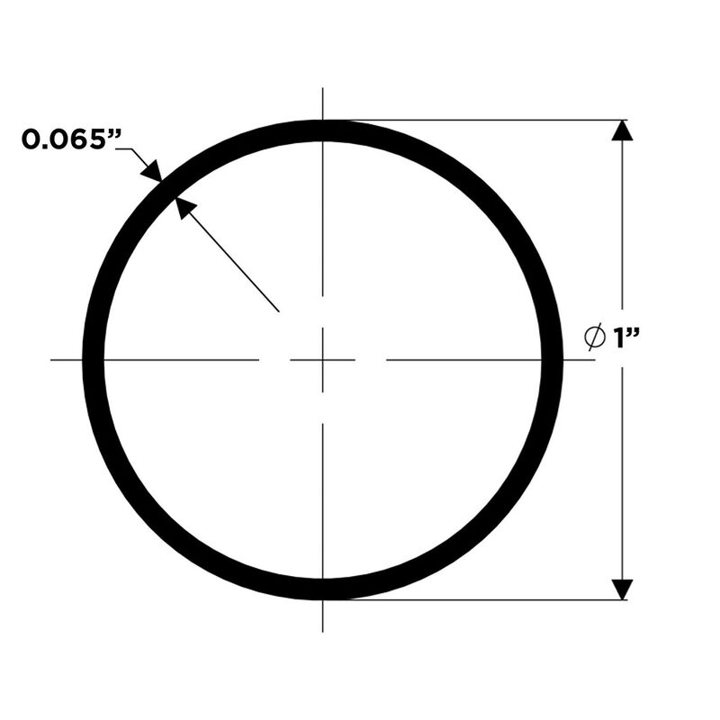 TACO Marine Stainless Steel Tube, 1" x .065" image number 2
