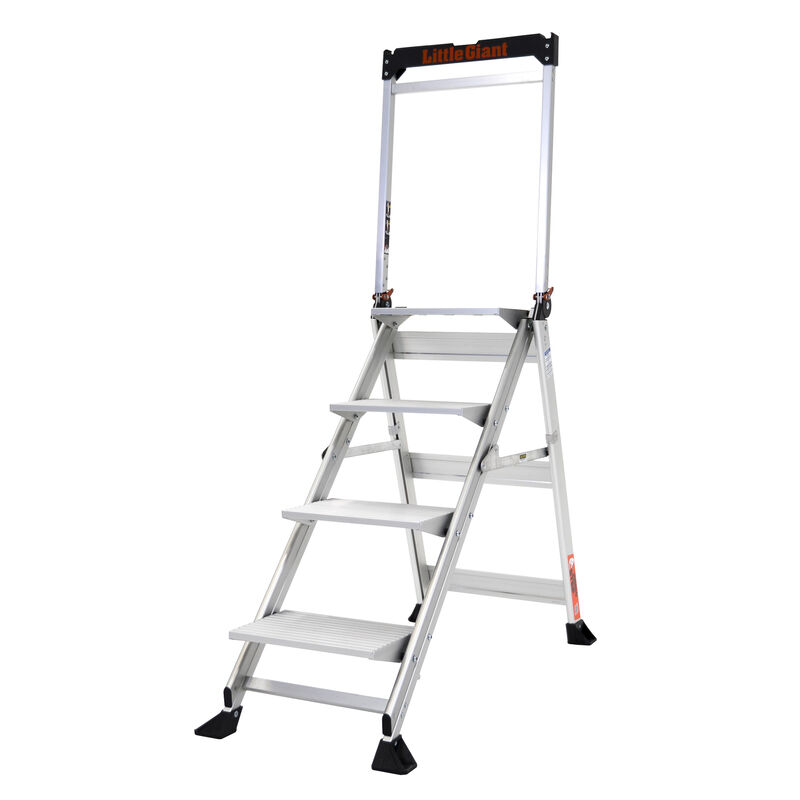 4' Jumbo Step Aluminum Ladder image number 1