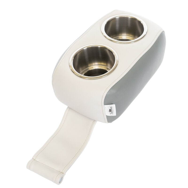 Toonmate Pontoon Seat Portable Dual Cup Holder w/Stainless Steel Inserts image number 1