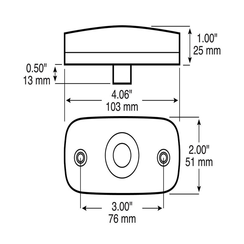 Peterson Mfg. Side Marker Clearance Light, Red image number 2