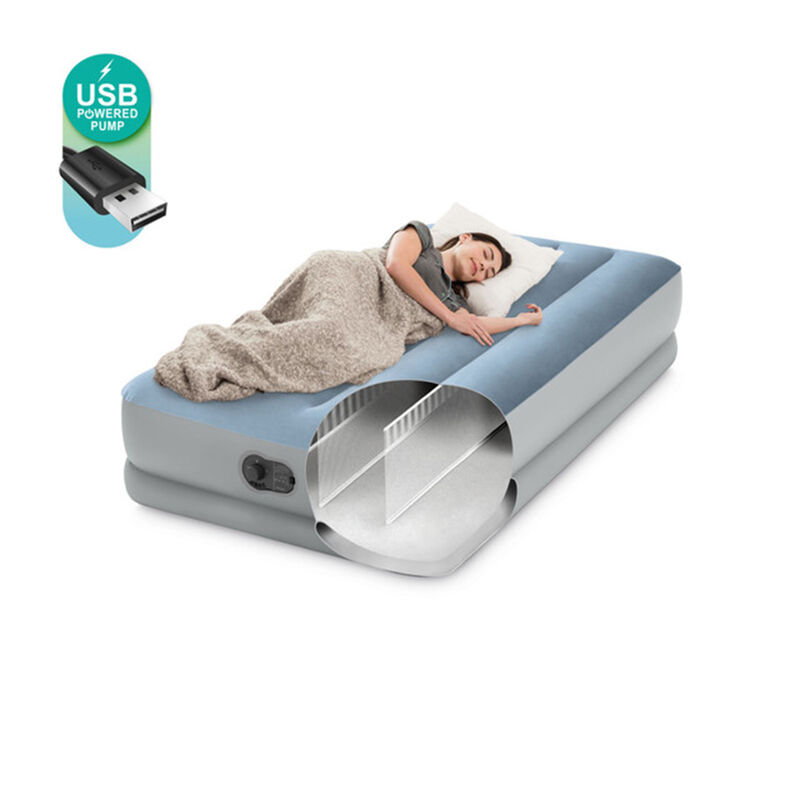 Intex Dura-Beam Plus Comfort 14" Air Mattress with Built-In Air Pump image number 8