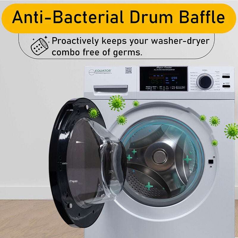 Equator 15-lb. All-in-One Combo Washer Dryer, Silver image number 17