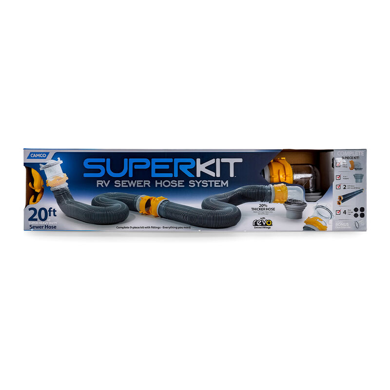 Camco SUPER 20FT RV Sewer Hose Kit w/ Clear Extender & Caps image number 15