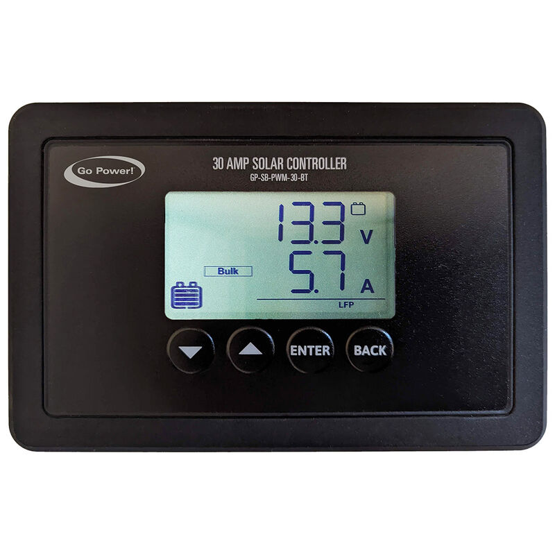 Go Power! 30-Amp Single-Bank Bluetooth-Enabled Solar Controller image number 1