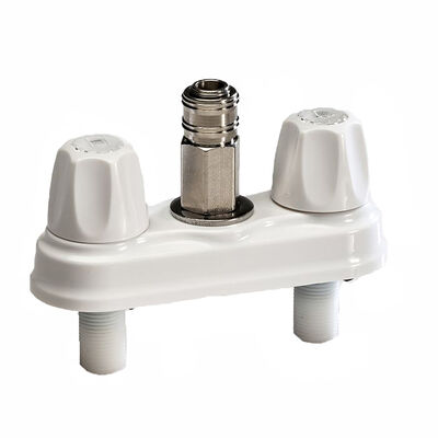 Empire Faucet White RV Quick Disconnect Valve