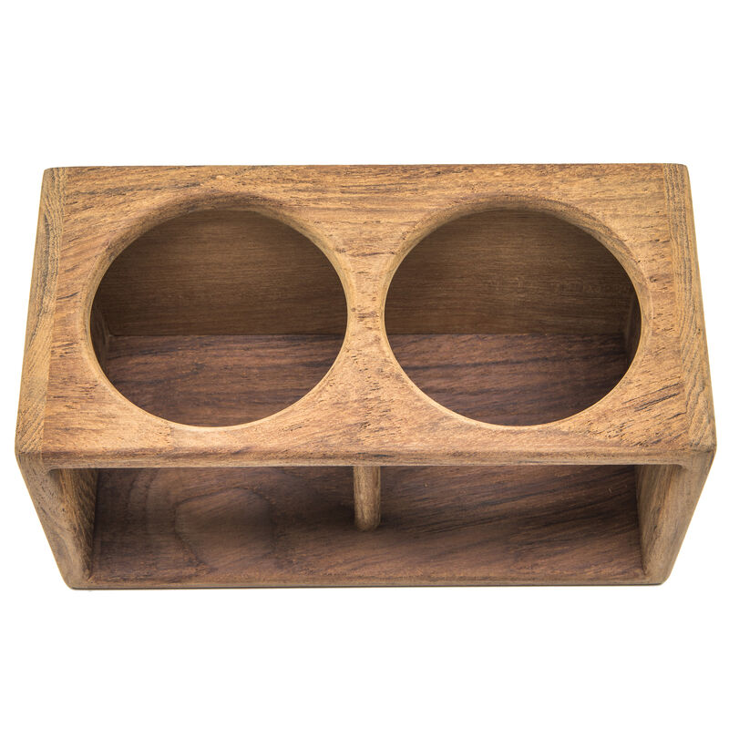 Whitecap Teak Two-Drink Rack image number 3