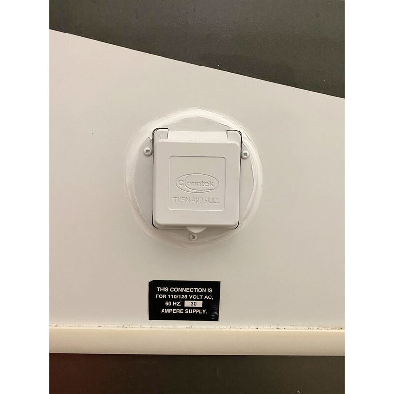 ICON Technologies Plug Conversion Trim for 30A Inlet Style, Polar White image number 5