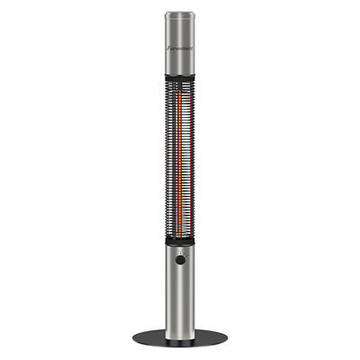Epsilon 59&rdquo; Electric Infrared Tower Heater, Silver