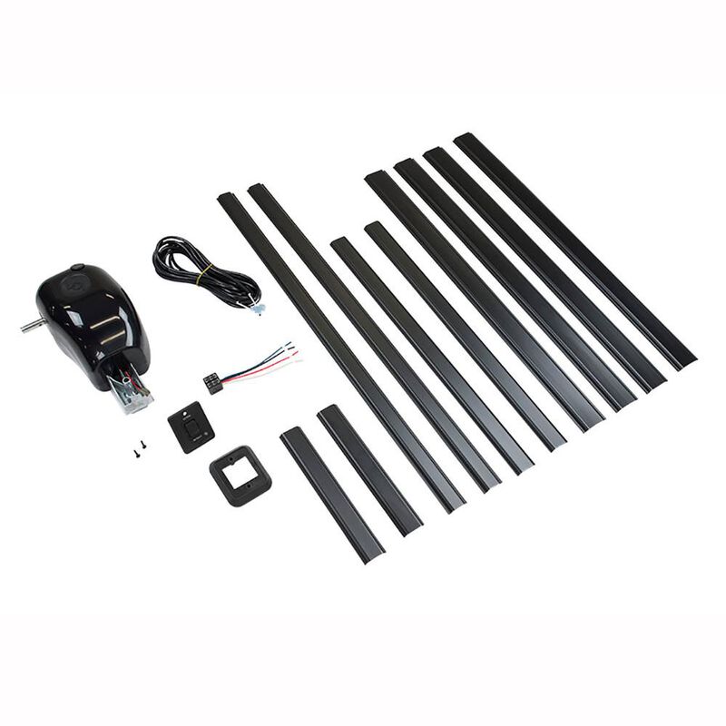 Solera Manual Crank-Style to Power Awning Conversion Kit, Black image number 1