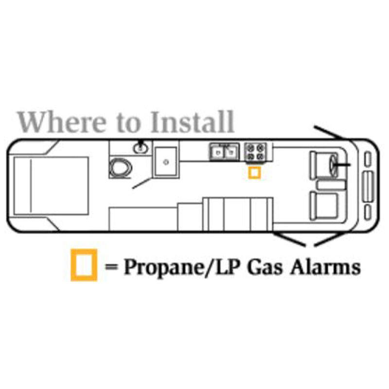 Safe T Alert 30 Series Propane Alarm, Flush Mount, White image number 5