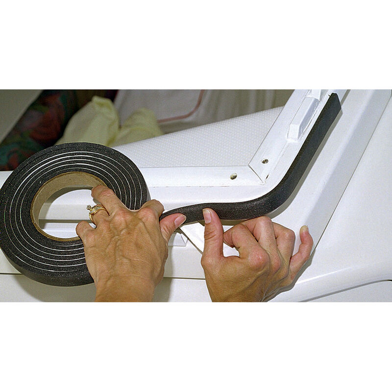 TACO Marine Hatch Tape, 1/4" X 3/4", Black, 8 Feet image number 3