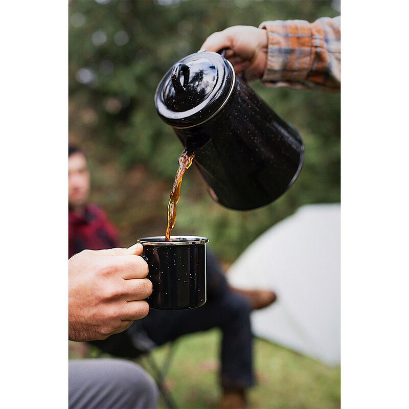 Stansport Enamel Percolator Coffee Pot and 4-Mug Set image number 10