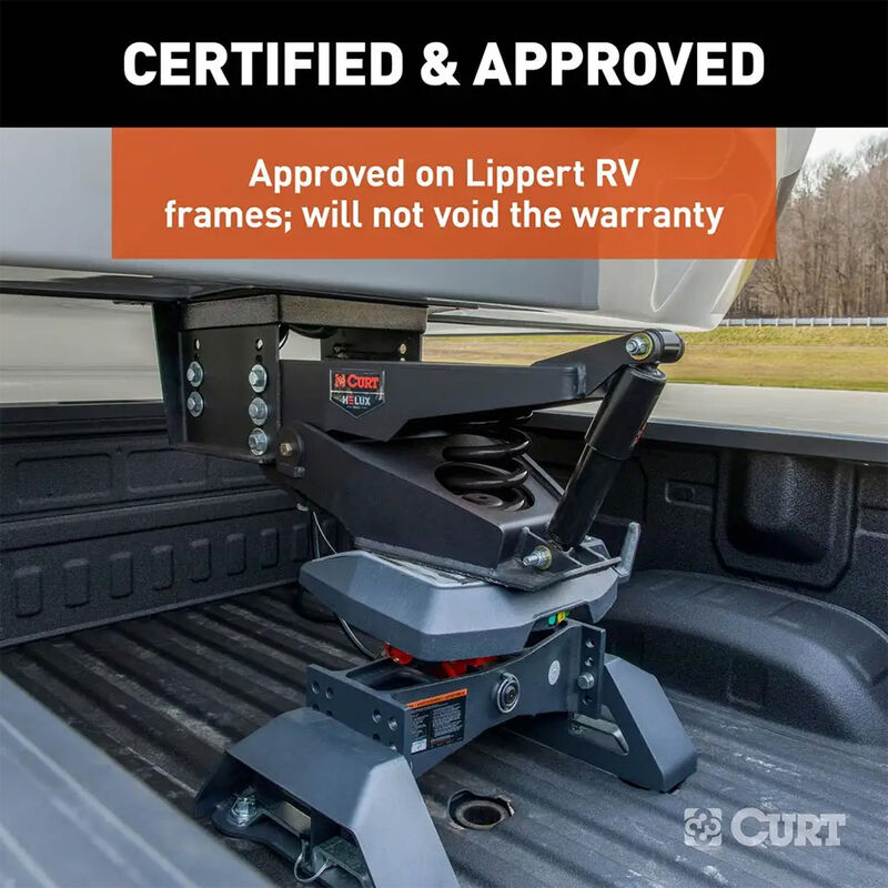 CURT Helux Coil-Spring 5th Wheel Pin Box, 2,600 lbs. Pin Weight, 18,000 lbs. Capacity image number 9