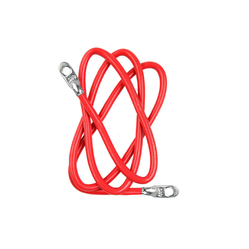 East Penn 4-Gauge Battery Cable with Eyelet, Switch to Starter, 24" Red Positive image number 1