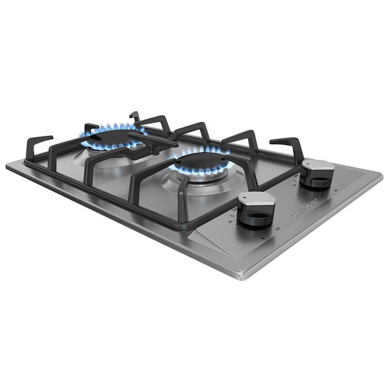 CONTOURE Deluxe 2-Burner Built-In Gas Cooktop with Electronic Ignition, Stainless Steel &ndash; Camping World Exclusive! image number 2