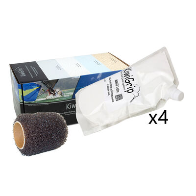 KiwiGrip with 4" Roller, Four 1-Liter Pouches