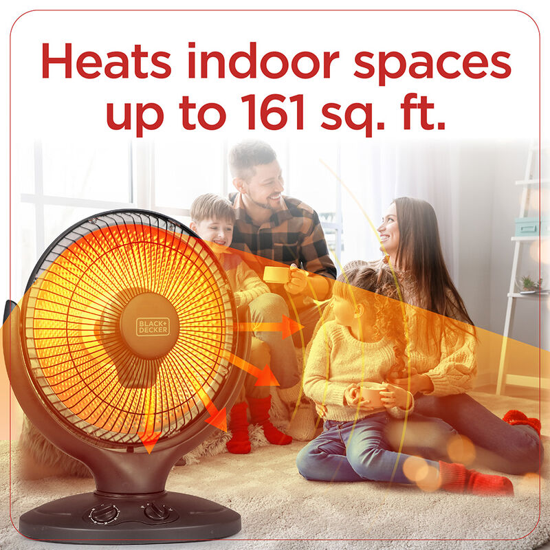 Black+Decker 800W Radiant Dish Heater image number 5