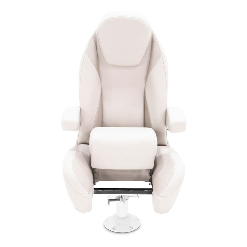 Taylor Made Platinum Series High Back Recliner Pontoon Helm Seat with Flip-Up Bolster image number 1