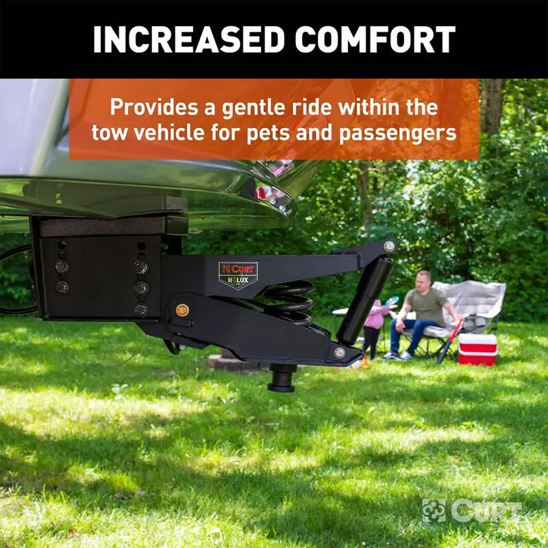 CURT Helux Coil-Spring 5th Wheel Pin Box, 6,000 lbs. Pin Weight, 24,000 lbs. Capacity image number 7