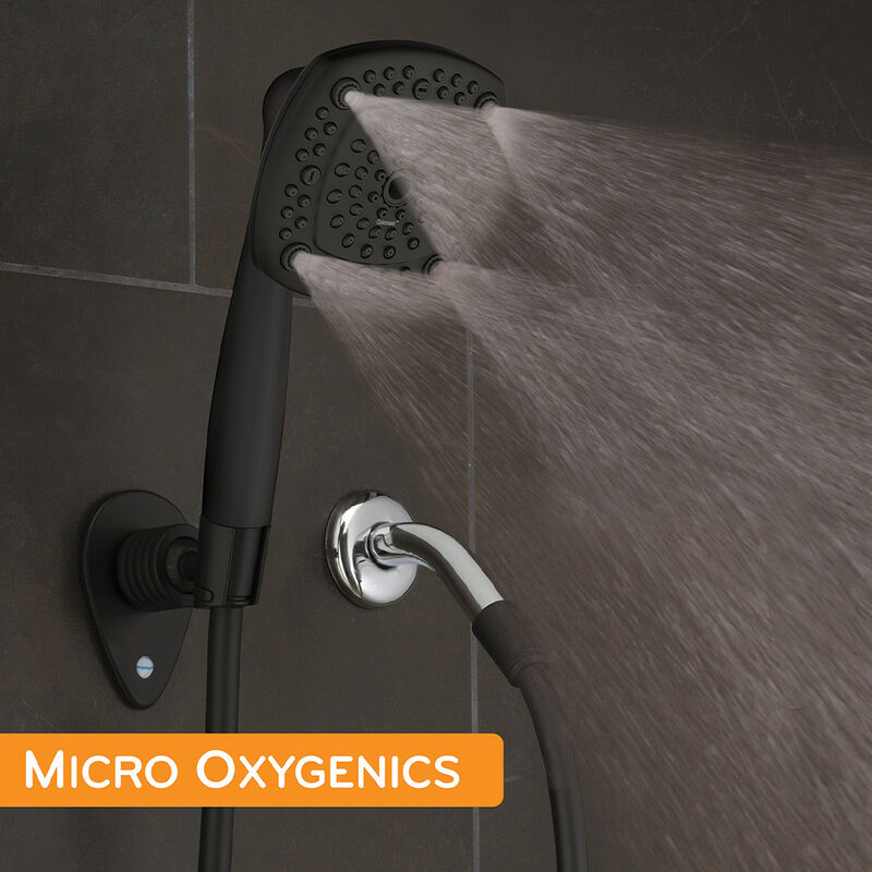 Oxygenics Colossus RV Handheld Shower Head Kit, Matte Black image number 9