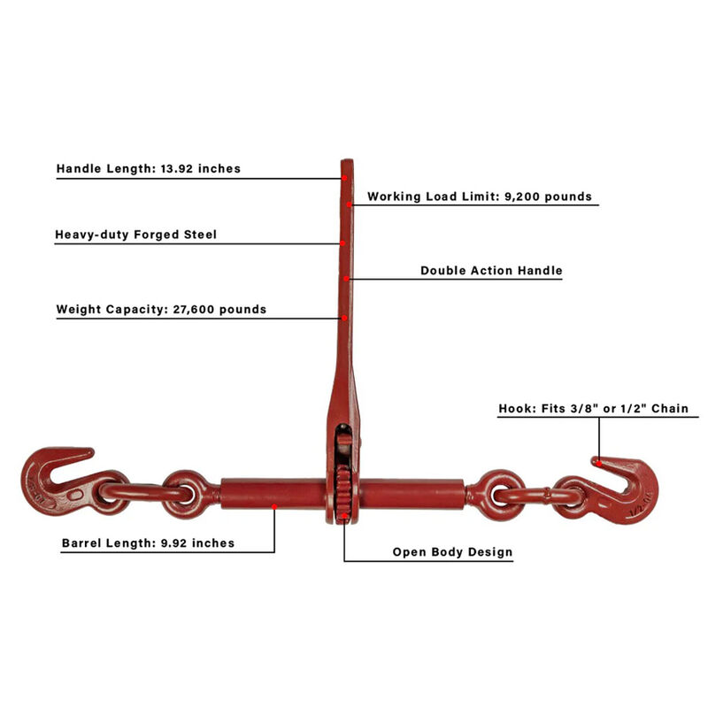 BulletProof Heavy-Duty 3/8"-1/2" Ratchet Binder image number 5