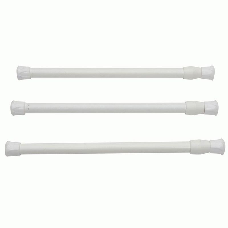 Simple Nest White Cupboard Bars, 10"-17", 3-Pack image number 3