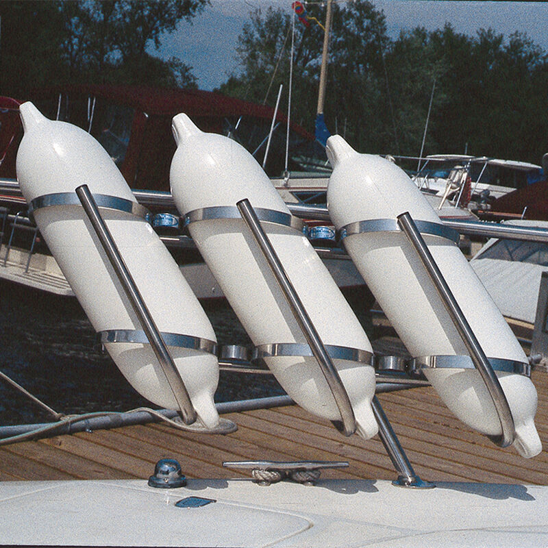 Stainless Steel Fender Rack for (3) 7" to 9" fenders image number 1